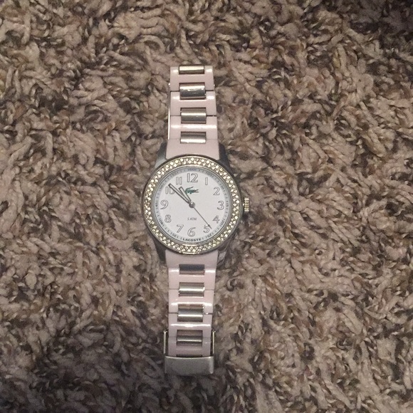 Lacoste Pink Rhinestone Watch - Picture 1 of 2